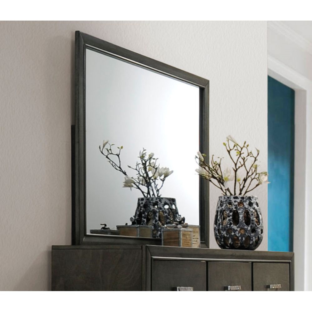 ACME Carine II Mirror in Gray-Boyel Living